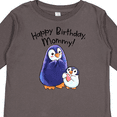 thumbnail image 4 of Inktastic Happy Birthday, Mommy- Cute Penguins Boys or Girls Long Sleeve Toddler T-Shirt, 4 of 5