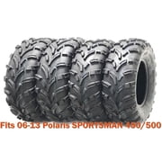 Set 4 WANDA ATV tires 25x8-12 & 25x11-12 for 06-13 Polaris SPORTSMAN 450/500