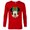 New Red, variant on Disney Minnie Mouse Happy Christmas Holiday Headband - Long Sleeve T-Shirt for Men - Customized-Athletic Heather