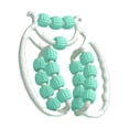 thumbnail image 2 of 20 ruedas Fascia Relax Roller rodillo puntos de presión Manual brazo pierna cuerpo Verde, 2 of 8