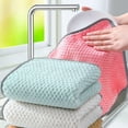 thumbnail image 5 of 5Pcs Reusable Daily Rag TowelDish Kitchen Dish OilCleaning Cloth Non Stick Cloth Kitchen Cleaning Supplies for Home Use (White), 5 of 7