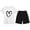 White, variant on Toddler Girls Outfit Printed Short Sleeve Casual Youth Home Cute Everyday Summer for Girls Shorts Set