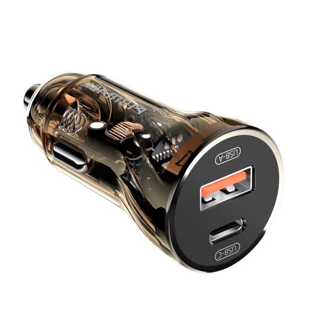 Adaptador de carga para automóvil BUWEI QC4.0 + PD30W Dispositivo de carga rápida de puerto dual