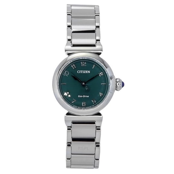 Citizen L May Bells Eco-Drive Green Dial Ladies Watch EM1130-83X