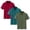 Wine, variant on 3PC Kids Fashion Short Sleeve Casual Polo Shirt Set, Soft Breathable Fabric, Great for School, Parties, and Family Gatherings