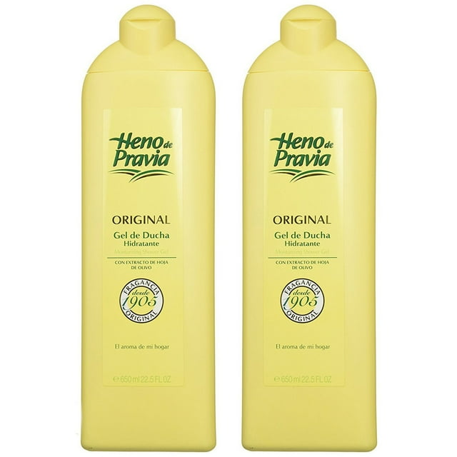Gel de ducha Heno de Pravia, 665 ml, paquete de 2, original