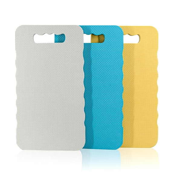 Garden Kneeling Pad 3pcs, Extra Wider to 8.66 Inches, Non-Slip Kneeling Mat Resists Water with Light Color Tone, Knee Pads for Gardening, Yoga, House Clean, Repair Work