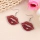 thumbnail image 1 of Pendientes colgantes de corazón de neón: pendientes llamativos de corazón hueco brillante para mujer Pendientes acrílicos ligeros de color neón de moda Los pendientes, 1 of 1