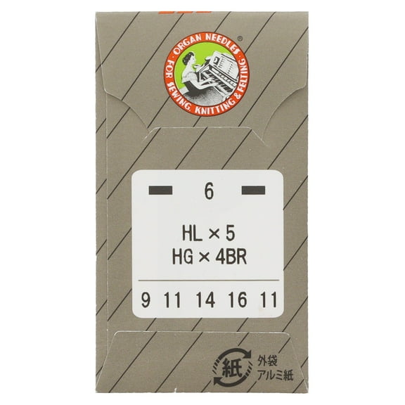 Needles, Organ Type HLx5 (6pk) - Assorted