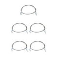 thumbnail image 1 of Justharion Motorcycle Brake Oil Hose Line Pipe Fitting Reliable Stainless Steel Braided Construction Silver 140cm 5Set, 1 of 6