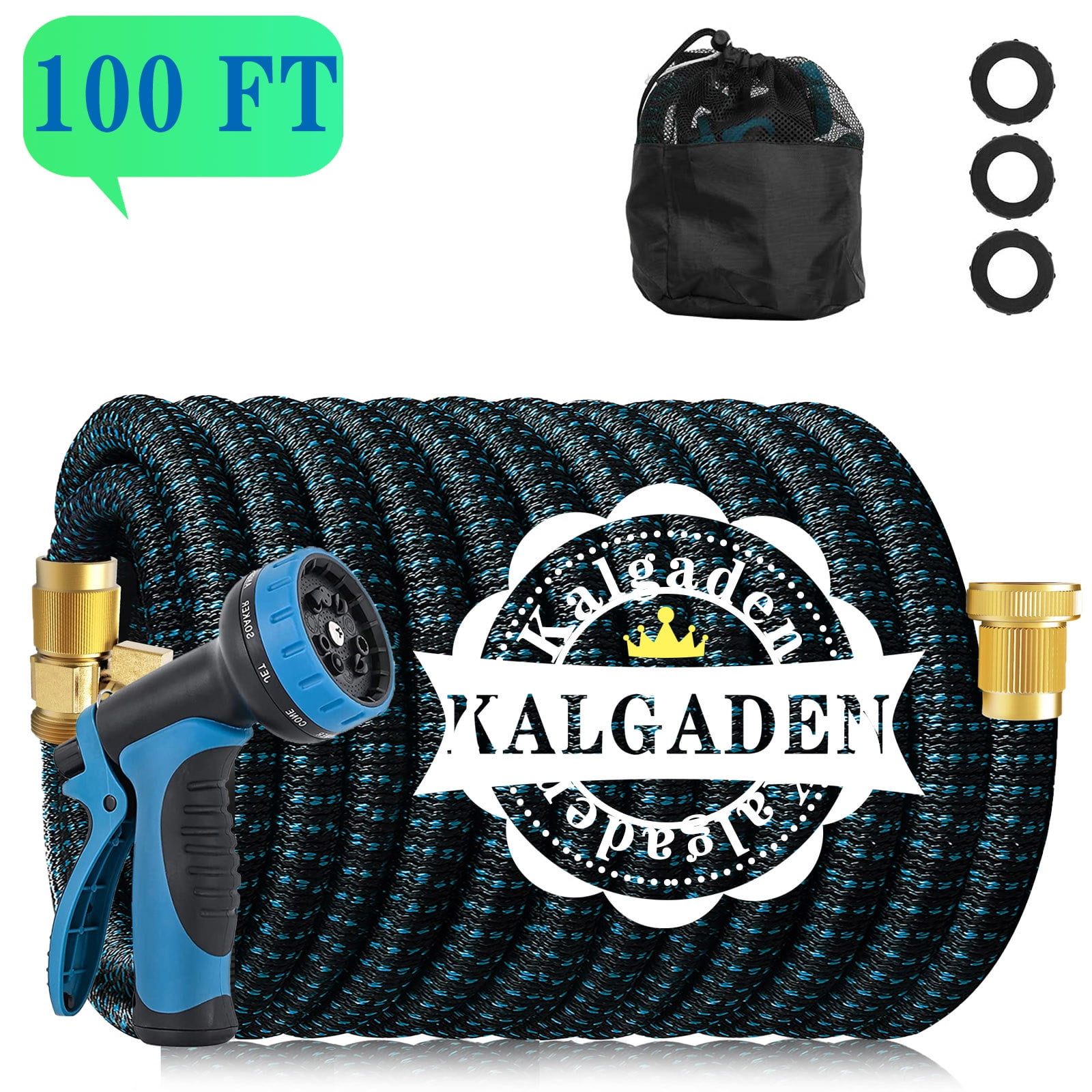 Kalgaden Expandable Garden Hose 150 ft,Garden Water Hose with 9