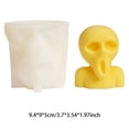 thumbnail image 3 of Molde De Silicona Para Velas, Vela De Modelado Seguro, Suministros Para Hacer Velas Suaves, Molde De Jabón Alienígena, Vela De Modelado De Jabón Multifuncional Para Mesa De Oficina Interior Cateissary HA027575-01, 3 of 7