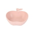 thumbnail image 2 of Eespoir A Pple Shaped Children's Bowl, Themed Kids Tableware, Baby Party Plastic Bowl, For Toddler Meals, Snack Time, Birthday Party, Fun Shaped Dish(Pink), 2 of 7