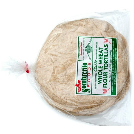 Sombrerito Foods Whole Wheat Tortillas