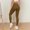 Coffee, variant on Yoga Sports Color Hip Lifting Women's Fitness High Waist Running Pants, Seamless Workout Leggings with Tummy Control Design, Comfortable Stretch Fabric for Exercise