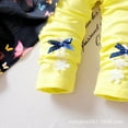 thumbnail image 4 of Baby Girls Clothing Set 2pcs Long Sleeve T Shirt and Skirt Pants Cute Clothes for Kids,Yellow,3-4Years, 4 of 5