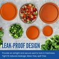 thumbnail image 2 of Replacement Lid for Pyrex 6" Storage Plastic Cover 4 Cup Bowl 7201-PC Orange (4-Pack), 2 of 6