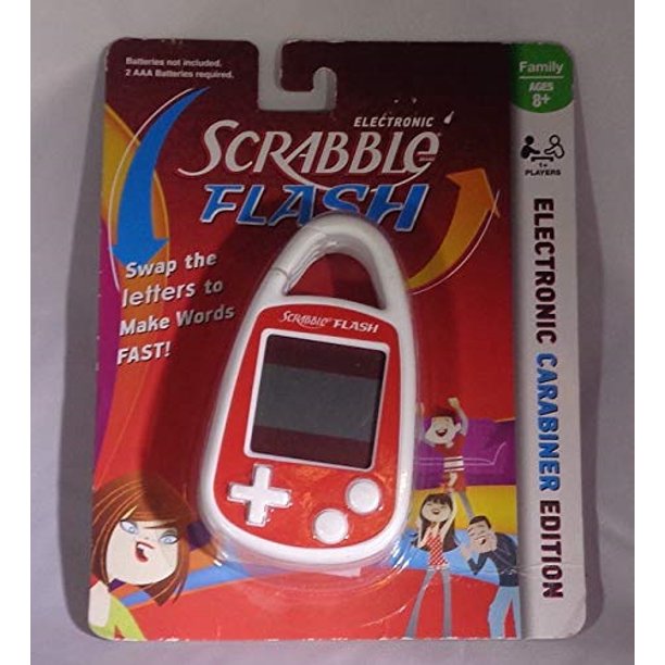 Scrabble scrabble flash electronic handheld game carabiner keychain