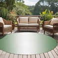 thumbnail image 4 of Round Rugs 6Ft, Green White Ombre Round Area Rug Washable Indoor Throw Carpet, Modern Gradient Abstract Art Soft Non Slip Circle Rug for Office Cabinet Home Decor Aesthetic, 4 of 8