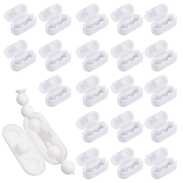 Toystoory 20 piezas de persianas enrollables, conector de cable de tracción, cadena de cuentas de cortina, sujetador, Clips de extensión, Suministros de limpieza para el hogar