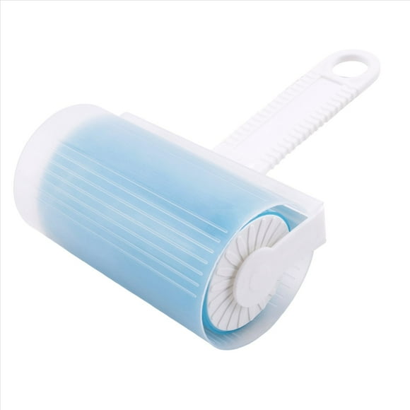 Quitapelusas, Ropa Lavable, Rodillo Adhesivo para el Cabello, Rodillo Adhesivo PortáTil Reutilizable para Quitar el Pelo de Mascotas, Azul
