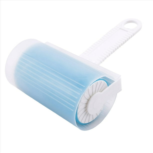 Quitapelusas, Ropa Lavable, Rodillo Adhesivo para el Cabello, Rodillo Adhesivo PortáTil Reutilizable para Quitar el Pelo de Mascotas, Azul