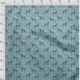 thumbnail image 4 of oneOone Polyester Spandex Turquoise Blue Fabric Animal Craft Projects Decor Fabric Printed By The Yard 56 Inch Wide, 4 of 4