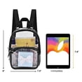 thumbnail image 2 of Yellow Compact Transparent PVC Backpack with Dual Shoulder & Handheld Straps - Ideal for Students, Outdoor Sports, Stadium Events & Travel - High-Visibility Design for Easy Access to Essentials -, 2 of 5