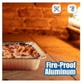 thumbnail image 3 of Aluminum Pans With Lids Half Size (10 Pack) 10 Lids and 10 Pans, 9x13 Prepping, Roasting, Food, Storing, Heating, Cooking, Chafers, Catering, Buffet Supplies, 3 of 4