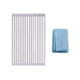 thumbnail image 2 of Over the Sink Dish Drying Rack, Foldable Gray Kitchen Drying Mat, Cloth Included by, 2 of 7