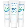 thumbnail image 1 of BERGMAN KELLY Champú de hotel de tamaño de viaje (1 fl oz 100 PK té blanco) Deleite a sus invitados con champú revitalizante y refrescante para la hospitalidad de huéspedes Champú de lujo de tamaño pe, 1 of 5