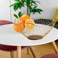 thumbnail image 5 of Creative Desktop Fruit Storage Basket, Decorative Multipurpose Organizer Large Kitchen Fruit Bowl for Living Room Restaurant Snacks Dessert , Gold, 5 of 8