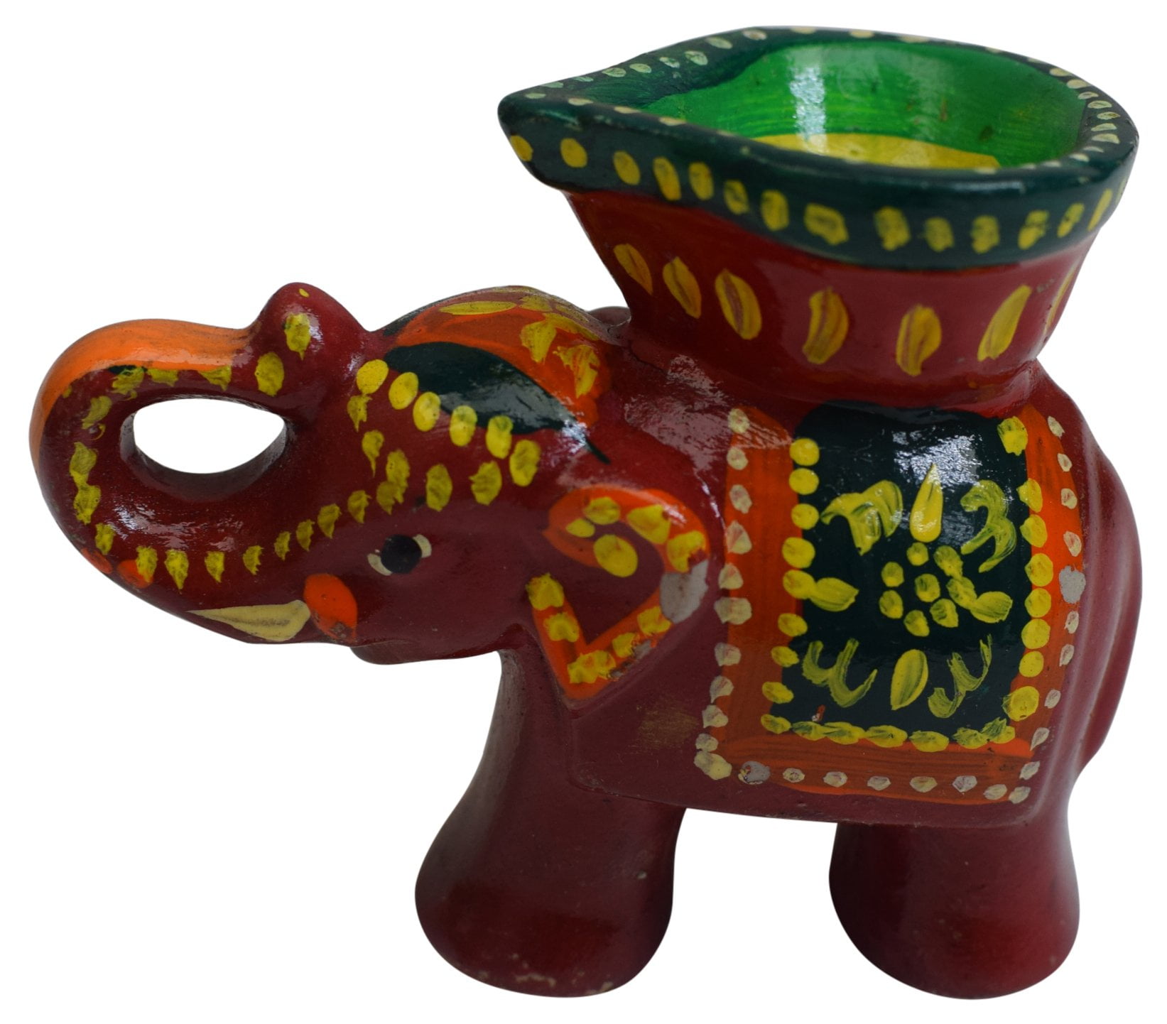 Elephant Clay Diya Special Decorative Diwali Item Oil Lamp Indian