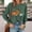 Army Green, variant on Jacenvly Womens Sweatshirt Long Sleeve Print Crewneck Sweatshirt For Women Casual Fashion Soft Comfort Pullover Sweaters