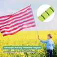 thumbnail image 2 of Uxcell 5.25Ft/1.6M Telescopic Flag Pole with Clips Green, 2 of 2