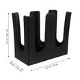 thumbnail image 3 of Vosarea Paper Cup Organizer Black Plastic Dispenser with Two Slots for Coffee Station Countertop, 3 of 6