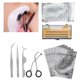 thumbnail image 4 of Kit de extensión de pestañas postizas profesionales, herramientas de injerto de pestañas para principiantes, Plata, 4 of 8