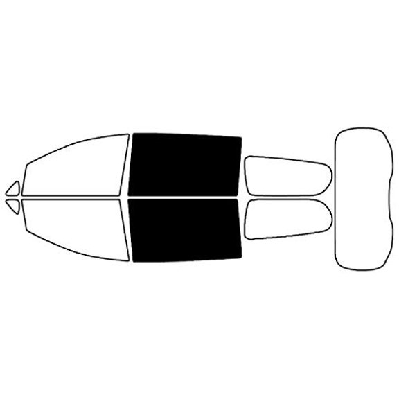 Rvinyl Window Tint Kit Compatible with Chrysler Voyager 2020-2023 - Back Precut Kit - 5%