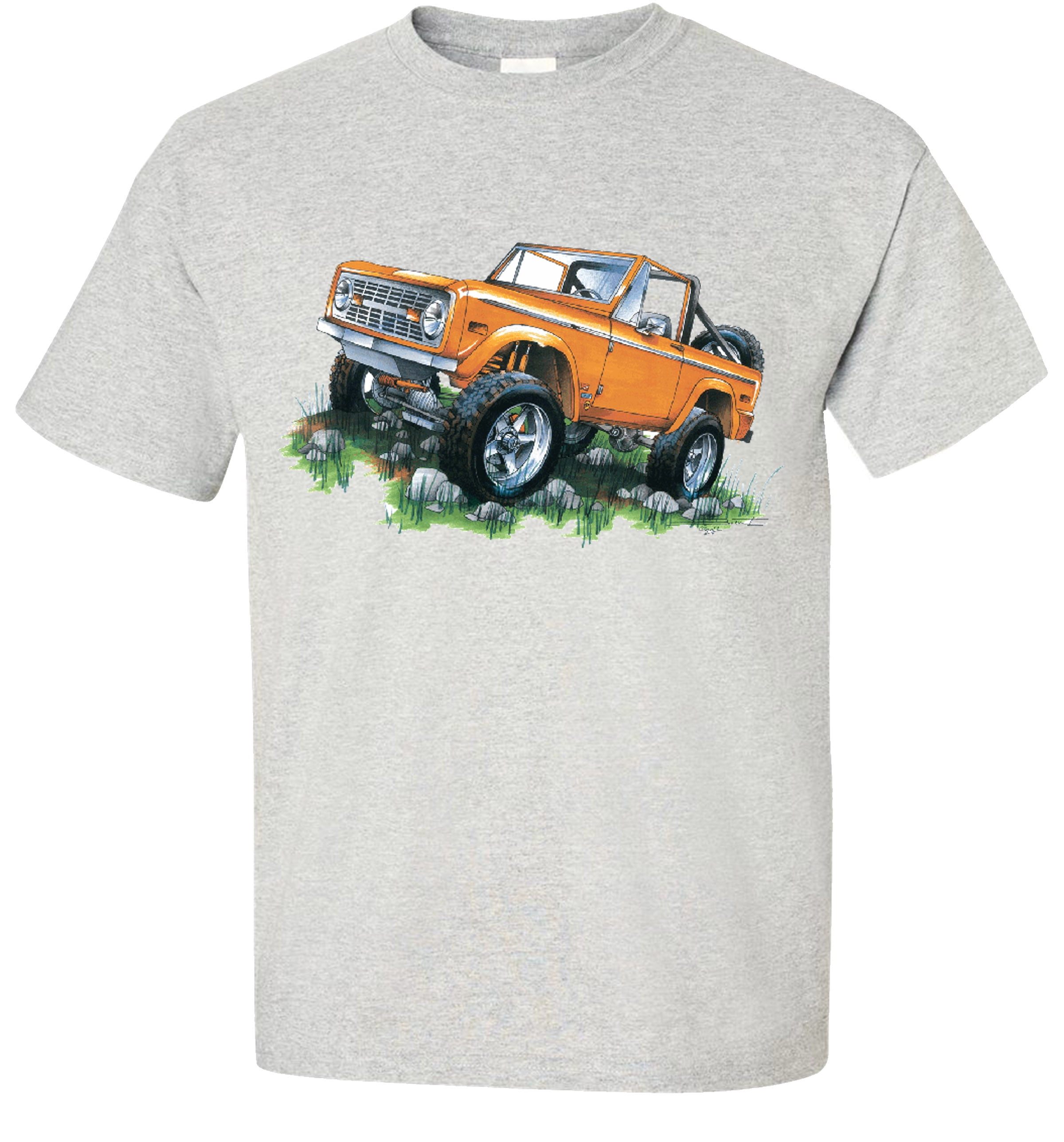 Fair Game Ford Bronco TShirt, early ford bronco, classic 70's orange