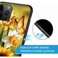 thumbnail image 5 of Compatible with iPhone 11 Pro Max Case,Pattern Design Hard PC Back Cover Non-Slip Soft TPU Protective Case for iPhone 11 Pro Max for Women 6.5inch-Butterfly Golden Sunflower, 5 of 5