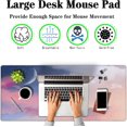 thumbnail image 2 of Big Mouse Pad Pink Desk Decor for Girls, Gaming Mouse Pads Desk Pad for Woman Keyboard Mousepad, Mouse Pad Big Non-Slip Rubber Base, 35.4" X 15.7" for Work/Game/Office Watercolor Pastel Sky, 2 of 6