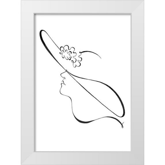 Artographie Studio 24x32 White Modern Wood Framed Museum Art Print Titled - Hat