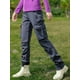 thumbnail image 3 of Pantalones gruesos y cálidos de lana para invierno para mujer, impermeables, para senderismo, senderismo, Camping, esquí, pantalones de concha suave, pantalones a prueba de viento para exteriores, 3 of 5