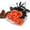 Orange, variant on Orange Artificial Latex Rose for Halloween Dark Wedding Home Decor