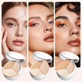 thumbnail image 4 of Tricolor Concealer, 2025 Tri Color Face Concealer Highlight Contour Palette Pot, Upgrade Colors Correcting for Mature Light Medium Skin, 4 of 5