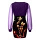 thumbnail image 4 of Vestido de manga larga con estampado de encaje de costura de nalgas sexy informal a la moda para mujer Fridja  NMB2604, 4 of 9