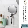 thumbnail image 3 of Monstrate Anti-Fog Mirror Shaving Makeup Mirrors Punch-free Men Decorative Bathroom Hanging Washroom DIY Hairdressing Tools Juegos de accesorios de baño, 3 of 6