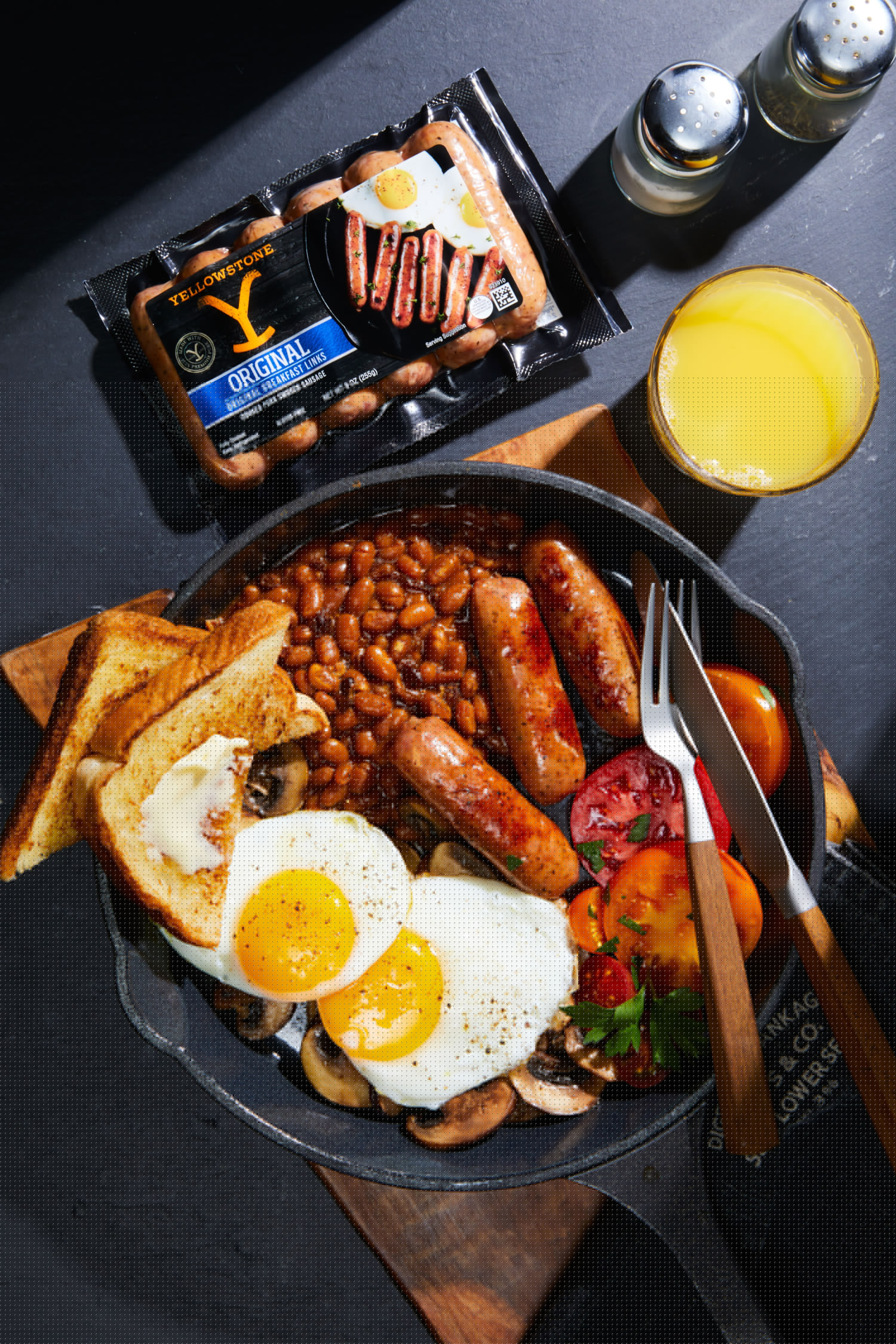 Yellowstone Original Breakfast Link Pork Sausages, 9 oz, 6 Count Plastic Vac Pack, Fully Cooked