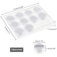 thumbnail image 3 of Diamond Gemstone Display Box Plastic Jewelry Display Box 12 Pcs Column Show Container with Foam Mat and Rectangle External Packing Box for Bare Stone Naked Diamond White, 3 of 8