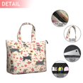 thumbnail image 2 of Schnauzer Dog and Pioneer Flower Travel Tote Bags for Women Carry On,Large Weekender Bags for Women Travel,Multi Functional Duffle Bag for Work,Shopping,Sports, 2 of 5